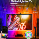 Fita LED RGBIC para TV 55–75" com Câmera Controle App Sync Música Luz Ambiente Gamer