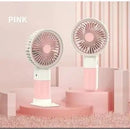 Mini Ventilador Portátil Silencioso Recarregável USB com Suporte para Celular Mão ou Mesa
