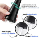 Torneira Gourmet de Parede Preta Flexível Duplo Jato para Cozinha