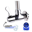 Torneira Gourmet de Parede Preta Flexível Duplo Jato para Cozinha