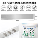 Suporte Magnético para Facas em Aço Inox 40cm e 50cm Organizador de Parede para Cozinha