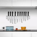 Suporte Magnético para Facas em Aço Inox 40cm e 50cm Organizador de Parede para Cozinha