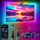 Fita LED RGBIC para TV 55–75" com Câmera Controle App Sync Música Luz Ambiente Gamer