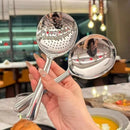 Concha de Servir em Aço Inox para Sopa Arroz Molhos com Cabo Térmico