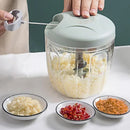 Triturador Manual de Alimentos 500ml ou 900ml Processador de Alho Cebola Carne e Legumes