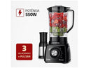 Liquidificador Mondial Turbo Power L-99 FB Preto 550W 3 Velocidades com Filtro 110V