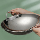 Frigideira 29cm em Aço Inox Honeycomb Antiaderente Resistente a Riscos com Cabo