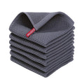 Kit 6 Panos de Limpeza Honeycomb Absorventes sem Fiapos para Cozinha e Vidros