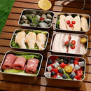 Kit 5 Potes em Aço Inox para Alimentos com Tampa Hermética Marmitas BPA Free