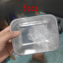 Kit 5 Potes em Aço Inox para Alimentos com Tampa Hermética Marmitas BPA Free