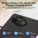 Mouse Sem Fio Rapoo MT760L/MT760M Bluetooth Multi-Mode 4000 DPI Ergonômico para até 4 Dispositivos