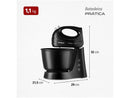 Batedeira Mondial Prática B-44-B 400W Preta 110V com 3 Velocidades