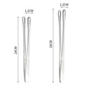 Pinça de Cozinha em Aço Inox 24cm ou 28cm Pegador para Churrasco Grelha e Alimentos