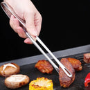 Pinça de Cozinha em Aço Inox 24cm ou 28cm Pegador para Churrasco Grelha e Alimentos