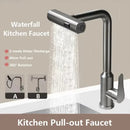 Torneira Gourmet Flexível para Cozinha Pull Out em Aço Inox Água Quente e Fria