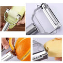 Descascador Multifuncional em Aço Inox para Legumes e Frutas Fatiador Profissional