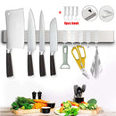 Suporte Magnético para Facas em Aço Inox 40cm e 50cm Organizador de Parede para Cozinha