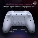 Controle Gamer Sem Fio EasySMX X20 Bluetooth 2.4G com Hall Effect RGB para PC Switch Android iOS