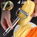 Descascador Multifuncional em Aço Inox para Legumes e Frutas Fatiador Profissional