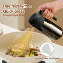 Pulverizador de Óleo 2 em 1 470ml em Vidro Escuro Dispenser Spray para Cozinha