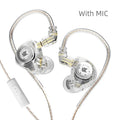 Fone de Ouvido KZ EDX Pro In-Ear HiFi com Graves Potentes – Monitor Gamer com Fio