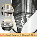 Cafeteira French Press 1000ml com Filtro Vidro Resistente e Aço Inox