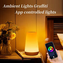 Luminária Smart WiFi Tuya RGB Touch LED Abajur Inteligente com Controle por App Alexa Google Home