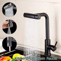 Torneira Gourmet Flexível para Cozinha Pull Out em Aço Inox Água Quente e Fria