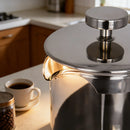 Cafeteira French Press 1000ml com Filtro Vidro Resistente e Aço Inox