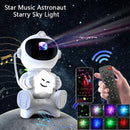 Projetor Astronauta Galaxy LED com Bluetooth Caixa de Som Luz Estrelas Quarto Infantil Decoração