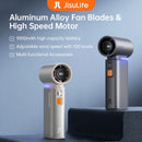 Ventilador Portátil JISULIFE Turbo 9000mAh com 100 Velocidades Display LED Ultra Potente