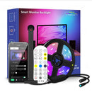Fita LED RGBIC para TV 55–75" com Câmera Controle App Sync Música Luz Ambiente Gamer