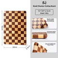 Tábua de Corte em Madeira Maciça Estilo Checkerboard Dupla Face para Cozinha