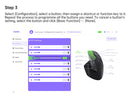 Mouse Sem Fio Rapoo MT760L/MT760M Bluetooth Multi-Mode 4000 DPI Ergonômico para até 4 Dispositivos