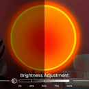 Luminária Projetor Pôr do Sol LED 16 Cores com Controle Remoto USB Luz Ambiente Decorativa
