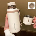 Garrafa Térmica JUSTINLAU 600ml ou 800ml em Aço Inox com Infusor e Alça
