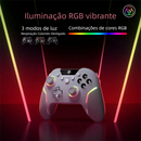 Controle Gamer Sem Fio EasySMX X20 Bluetooth 2.4G com Hall Effect RGB para PC Switch Android iOS