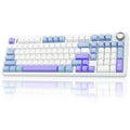 Teclado Mecânico AULA F99Pro RGB Wireless Hot-Swap Gasket Low Noise com Knob Multimídia