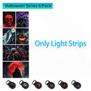 Projetor LED USB 5V Tema Planetário/Halloween Luz Noturna Decorativa para Teto com Projeção Ambiente
