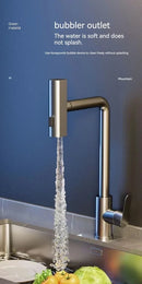 Torneira Gourmet Flexível para Cozinha Pull Out em Aço Inox Água Quente e Fria