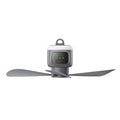 Ventilador de Teto Portátil 12000mAh com Controle Remoto Luz LED para Camping e Barraca