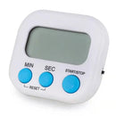 Timer Digital de Cozinha LCD com Ímã Temporizador Eletrônico Contagem Regressiva