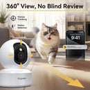 Câmera Pet WiFi 2K Boykeep 360° com Áudio Bidirecional Visão Noturna e App Monitoramento