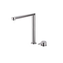 Torneira Gourmet Retrátil Dobrável 304 Inox para Cozinha Água Quente e Fria 2 Furos