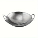 Frigideira 29cm em Aço Inox Honeycomb Antiaderente Resistente a Riscos com Cabo