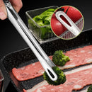 Pinça de Cozinha em Aço Inox 24cm ou 28cm Pegador para Churrasco Grelha e Alimentos