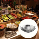 Frigideira 29cm em Aço Inox Honeycomb Antiaderente Resistente a Riscos com Cabo