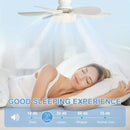 Ventilador de Teto com Lâmpada LED E27 DIBILUN com Controle Remoto Dimerizável 24W 30W 40W 80W