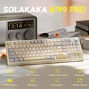 Teclado Mecânico SOLAKAKA Ki99 Pro RGB Wireless Tri-Mode Hot-Swap Gasket 99 Teclas 10000mAh