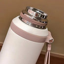 Garrafa Térmica JUSTINLAU 600ml ou 800ml em Aço Inox com Infusor e Alça